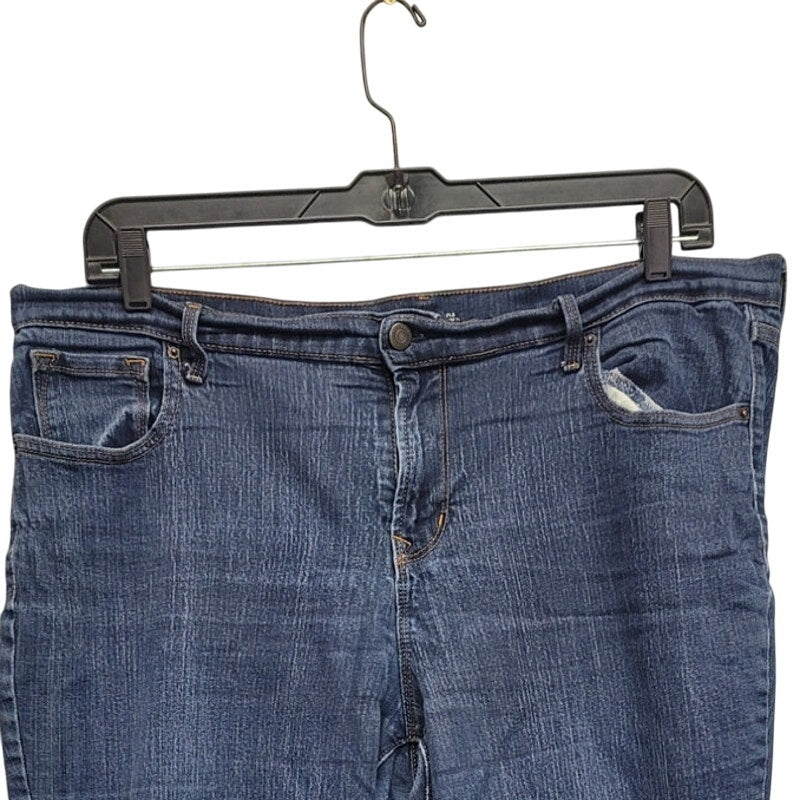 Old Navy Womens Size 18 Curvy Boot Cut Denim Blue Jeans w Pockets