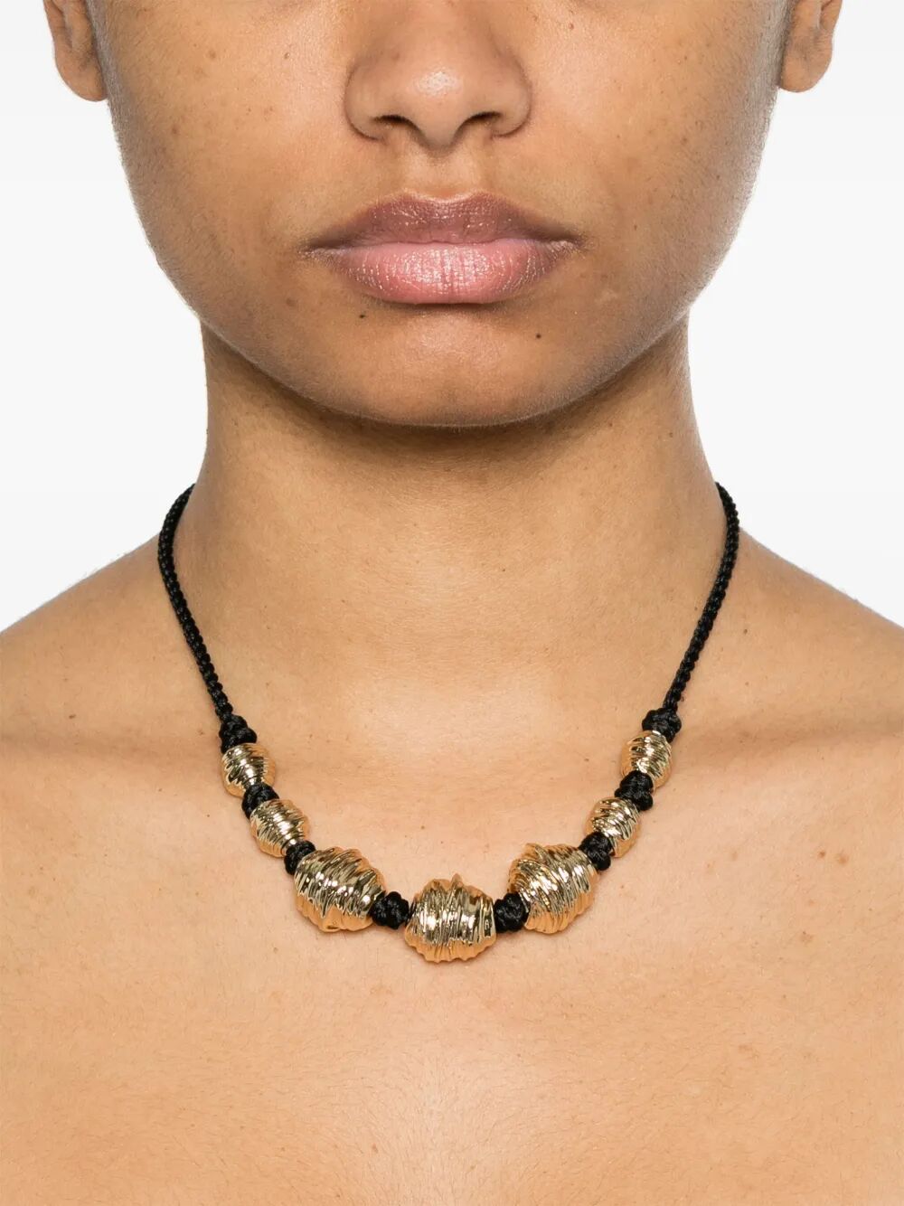 Saint Laurent Women Charm-Detail Chord Necklace
