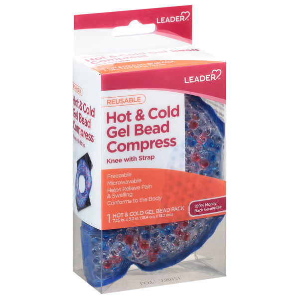 Leader, Hot & Cold Gel Bead Compress, Reusable