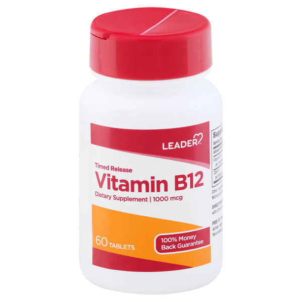 Leader(Tm) Vitamin B-12 1000mcg Extended Release Tablets 60 Ea