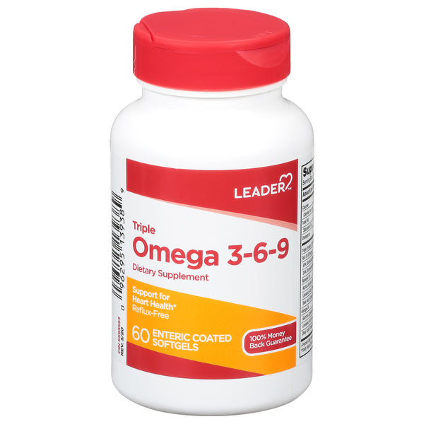 Leader Triple Omega 3-6-9  Enteric Coated Softgels 60Ct