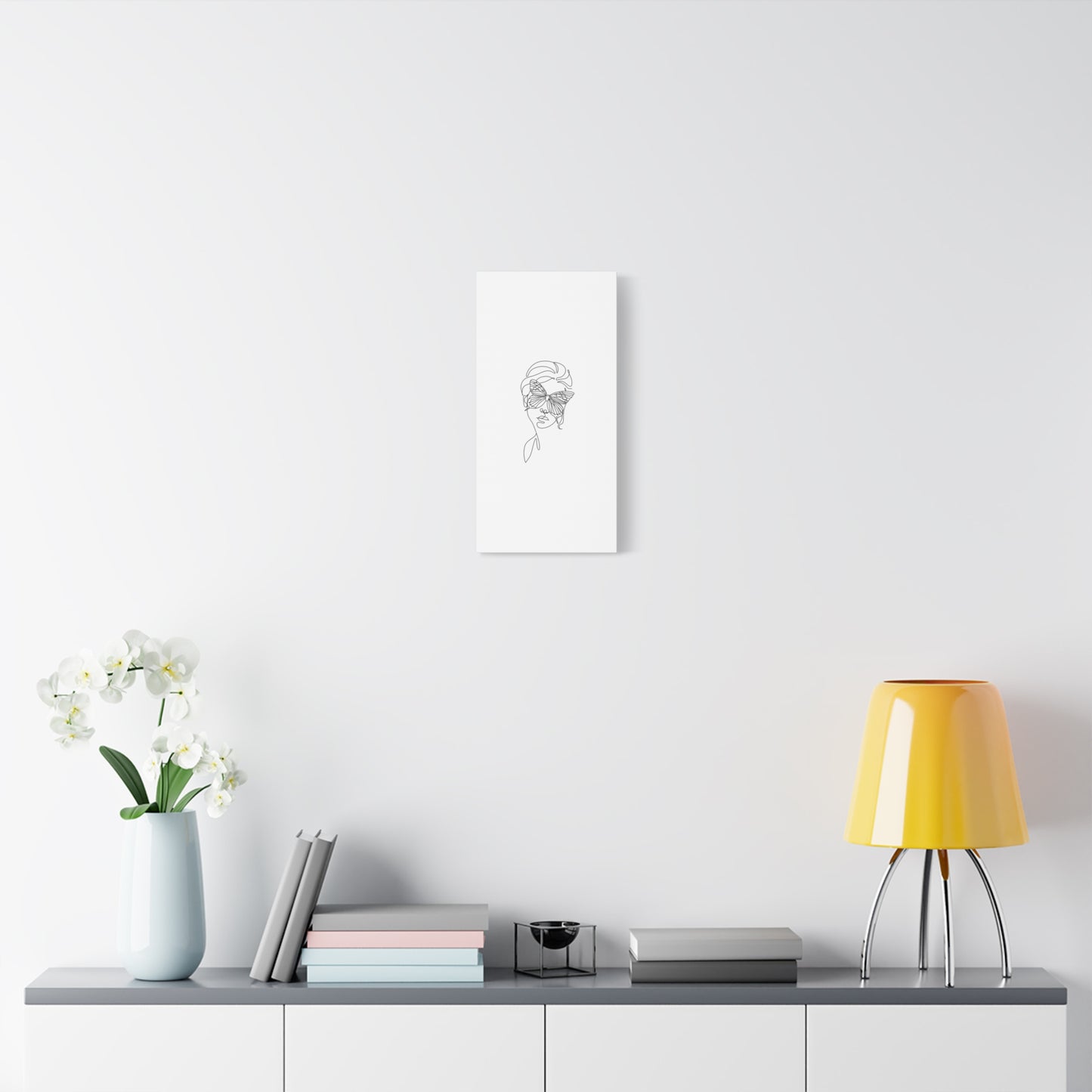 Minimalist Butterfly Canvas Art, Modern Home Decor, Gift for Nature Lovers, Wall Art for Women, Inspirational Wall Art