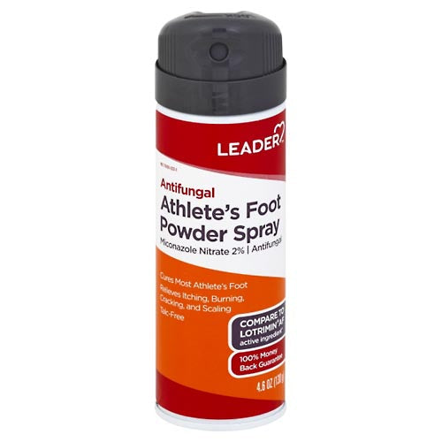Leader Antifungal Athletes Foot Powder Spray - 4.6 Oz