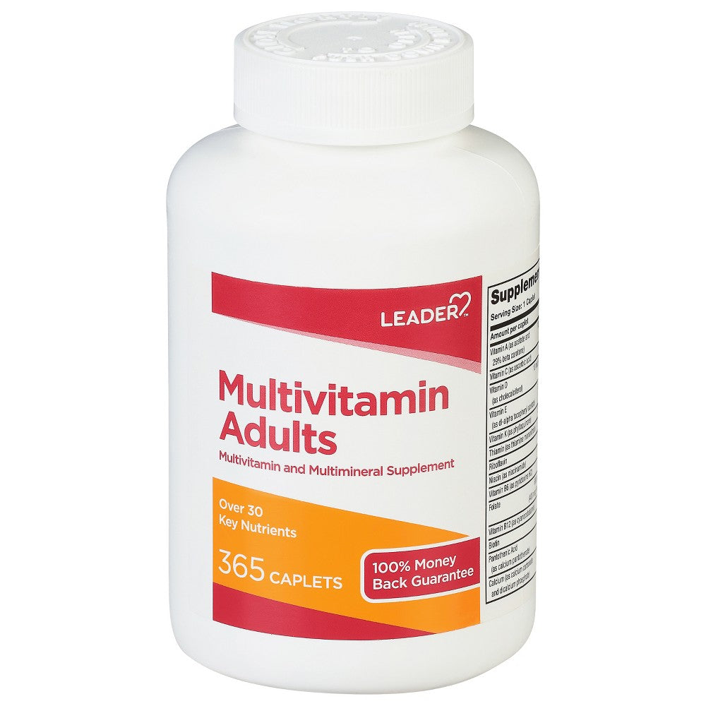 Leader Multivitamin Adults Caplets 365 Ct