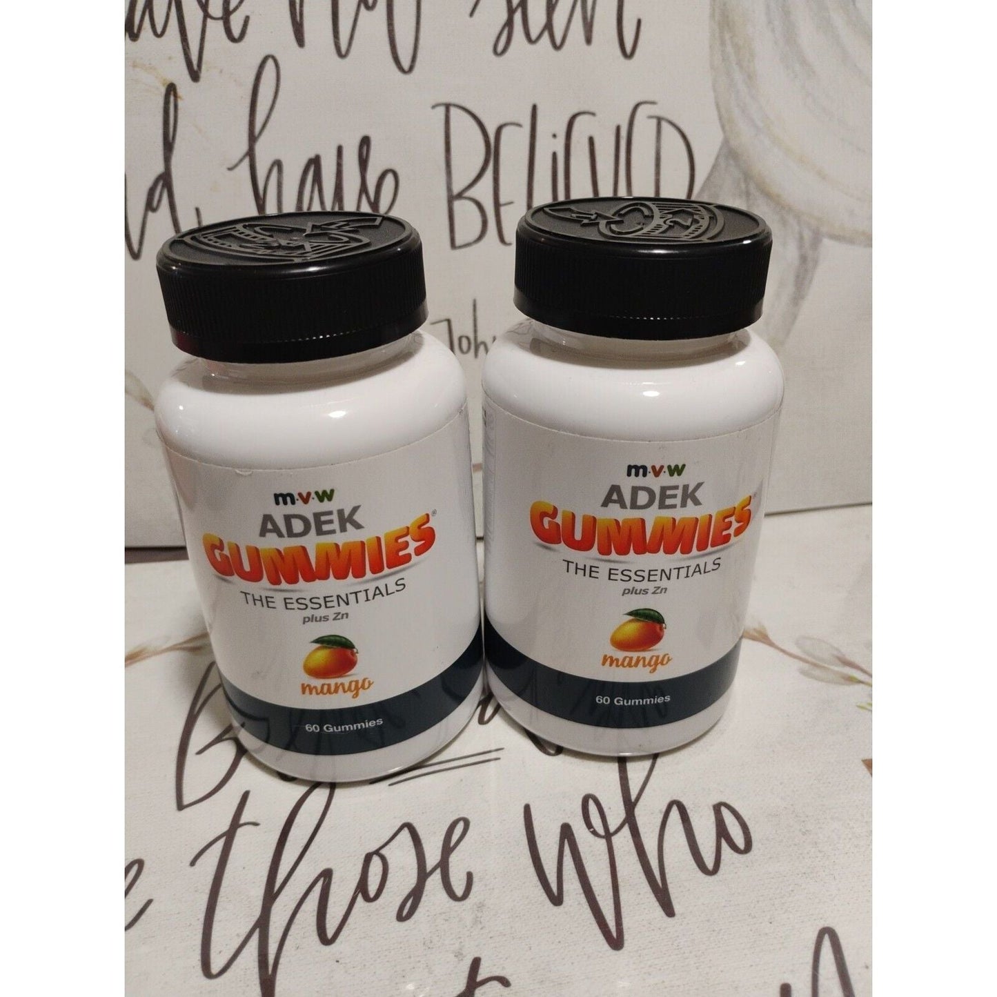 MVW Adek Gummies The Essentials Plus Zn 60 Gummies, 120 Gummies. 2 Pack EXP 04/25