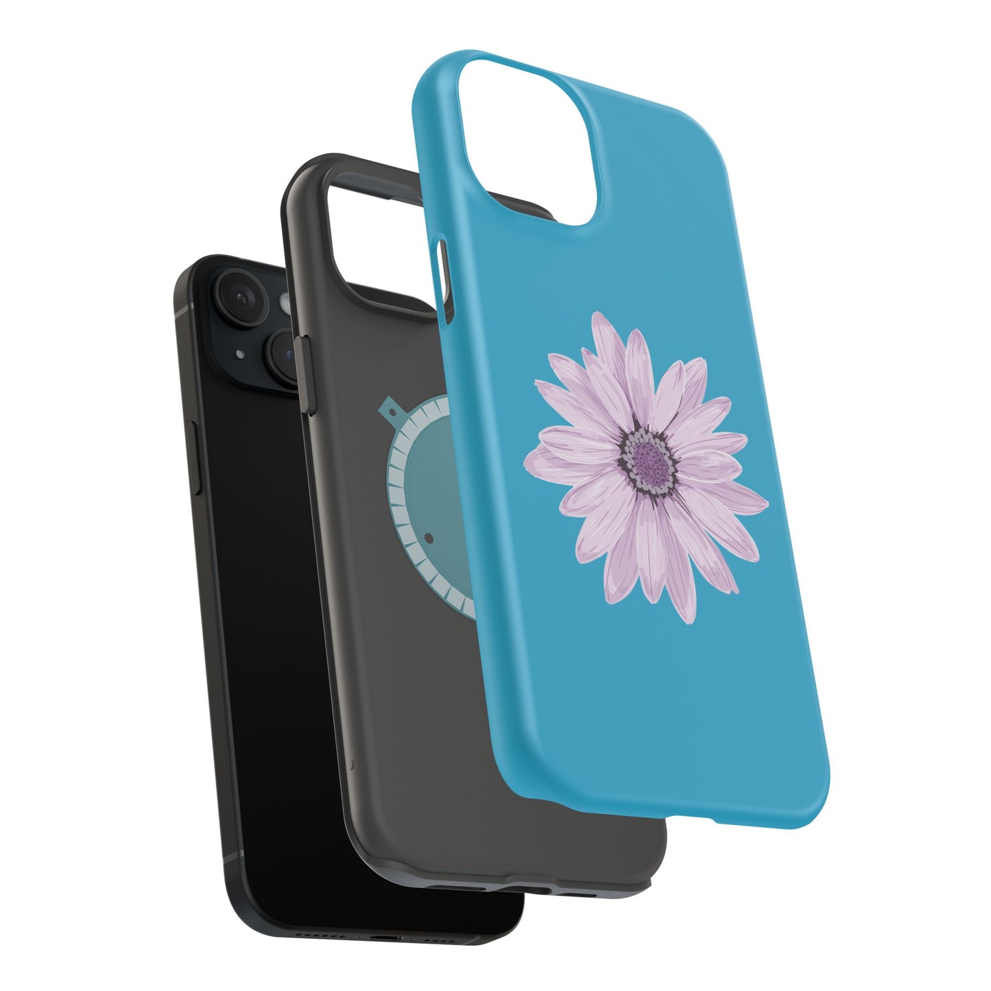 Magnetic Phone Cases with Floral Design, Impact-Resistant Accessories, Stylish Tech Protection, Gifts for Her, Unique Cell Phone Cases