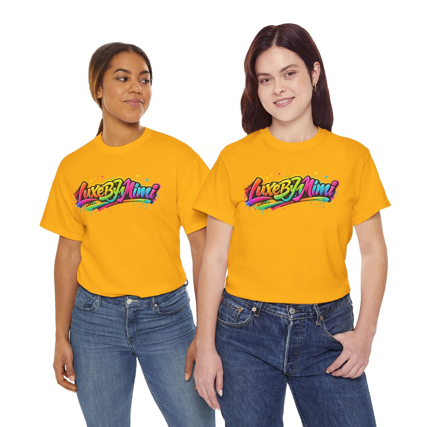 Graffiti Logo T-Shirt — 'Luxe By Mimi' Brand Colorful Streetwear Tee