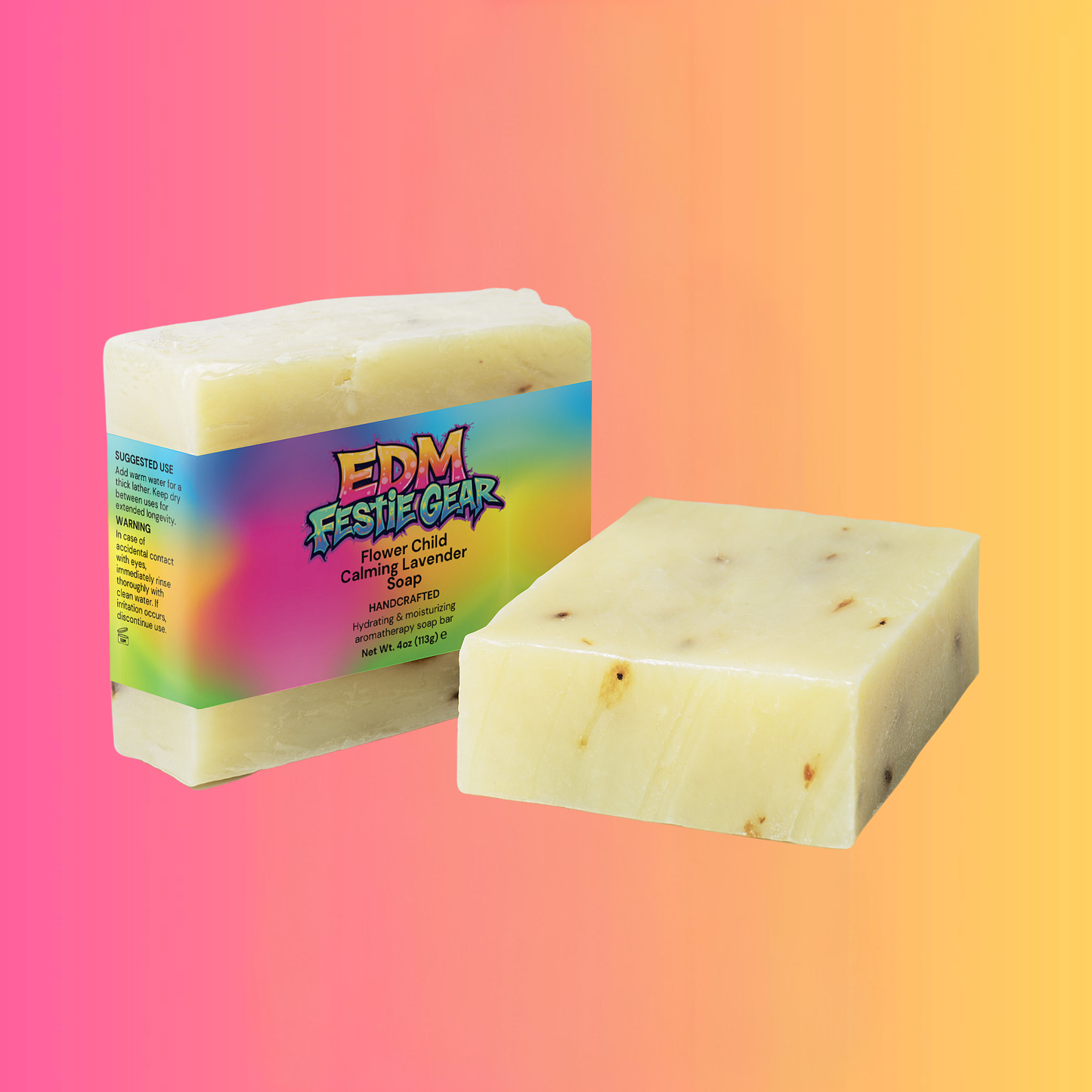 Flower Child Calming Lavender Soap – Festival Essential for the Rave Life