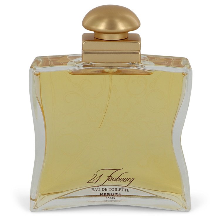 Hermes 24 Faubourg Eau De Toilette 3.4 oz Tester for Women luxury fragrance bottle on white background