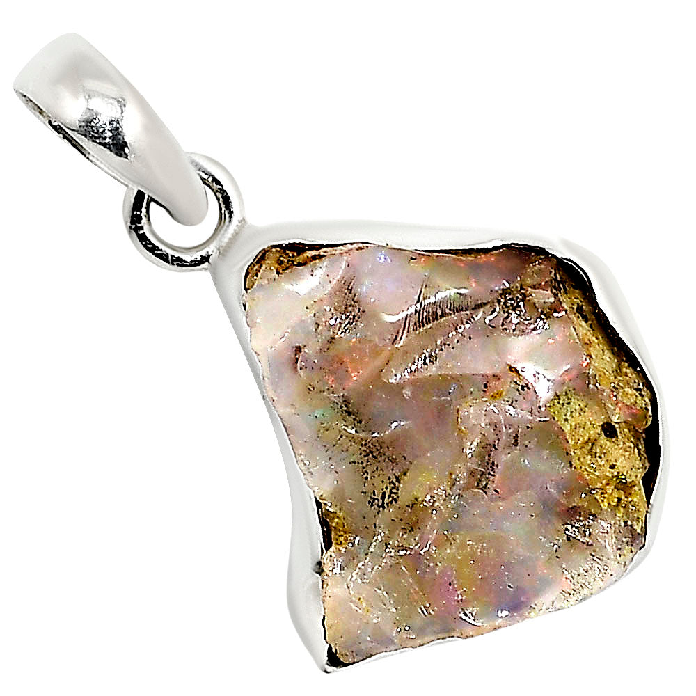 Ethiopian Opal Rough Pendant P-1001 25-EP11221-0