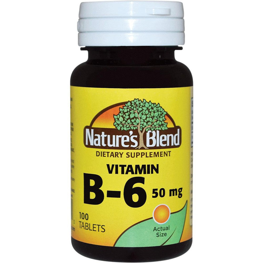 Nature's Blend Vitamin B6 50 Mg Tablets
