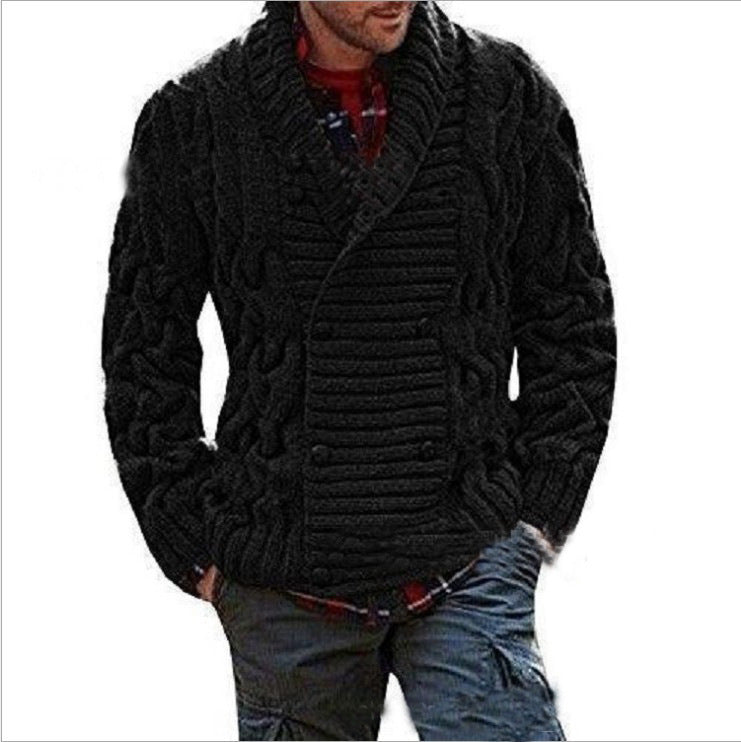 Thick Wool Cardigan for Men