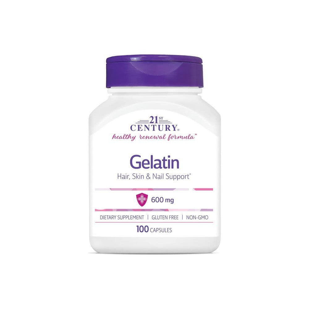 21st Century Gelatin (600 Mg - 100 Capsules)