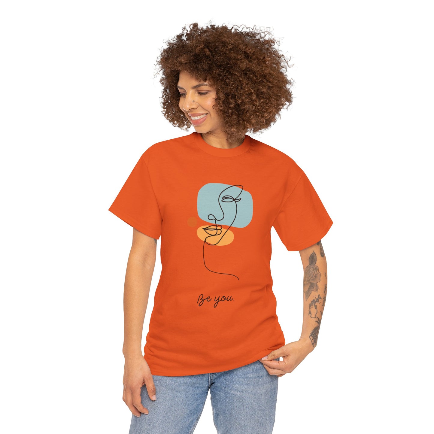 Minimalist Be You Tee, Unisex Cotton T-Shirt, Inspirational Graphic Tee, Gift for Friends, Casual Everyday Wear, Self-Love Apparel