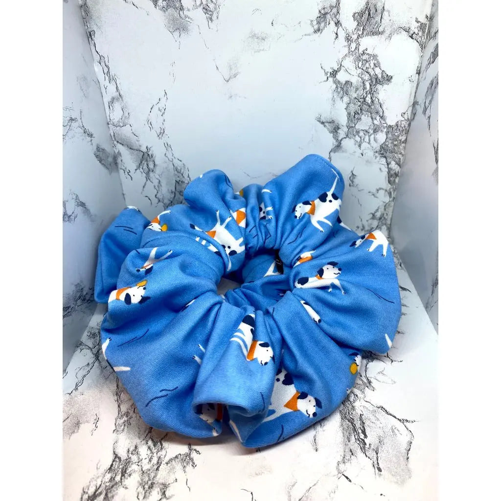 Blue Dogs Scrunchie