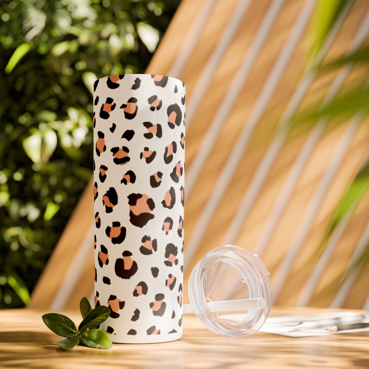 Chic Cheetah Print Tumbler, Trendy Travel Mug, Animal Print Water Bottle, Perfect Gift for Her, Stylish Beverage Container