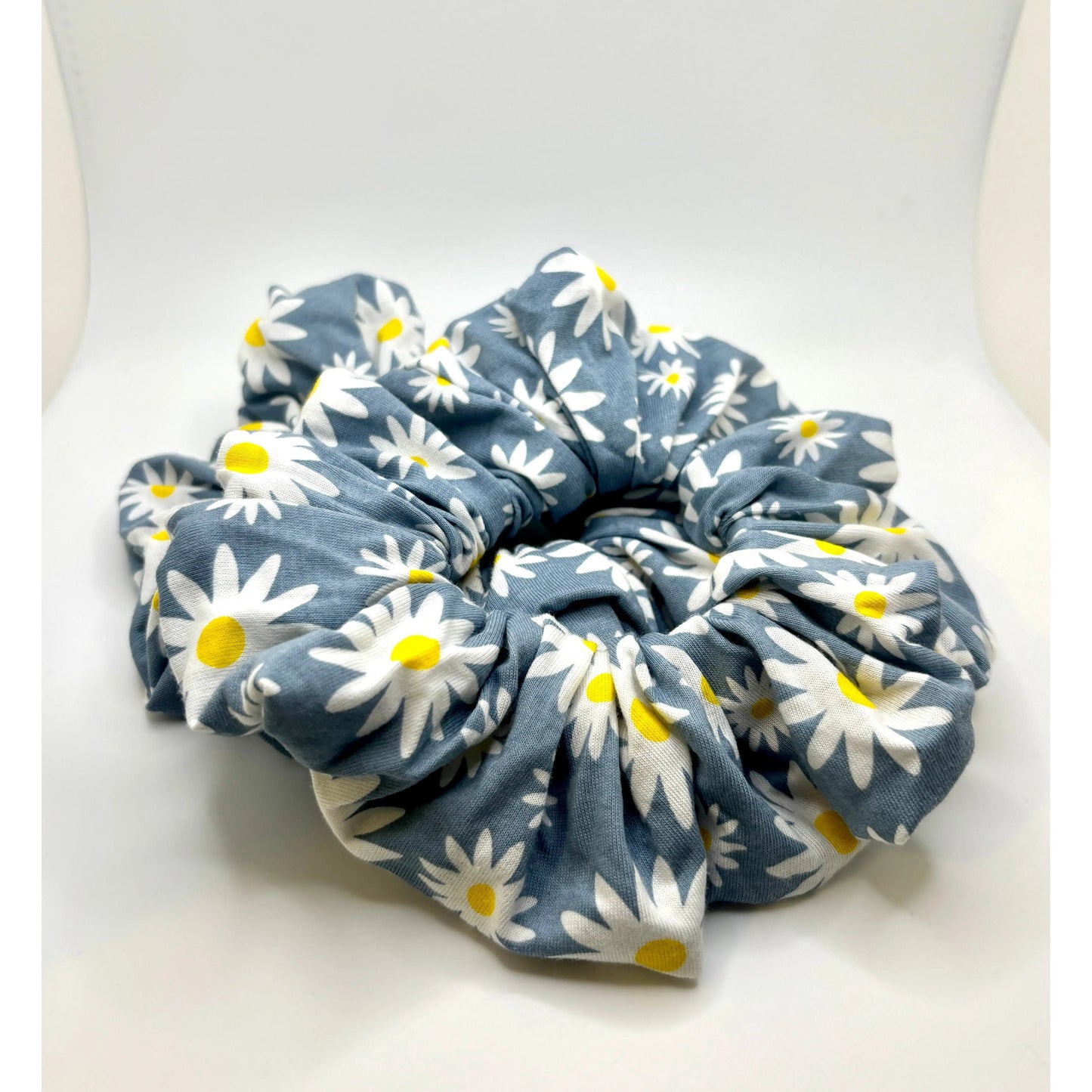 Blue Daisy Scrunchie