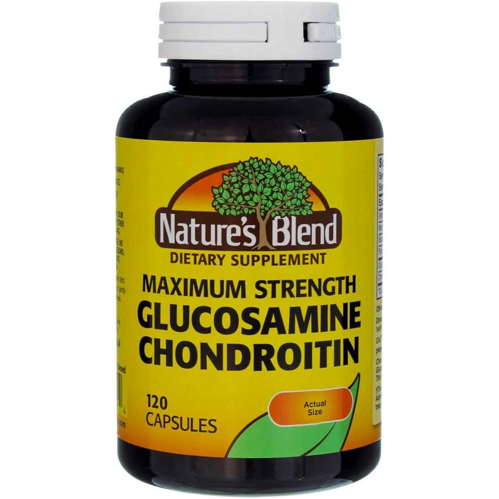 Nature's Blend Glucosamine Chondroitin Max Strength Gelcaps 120Ct
