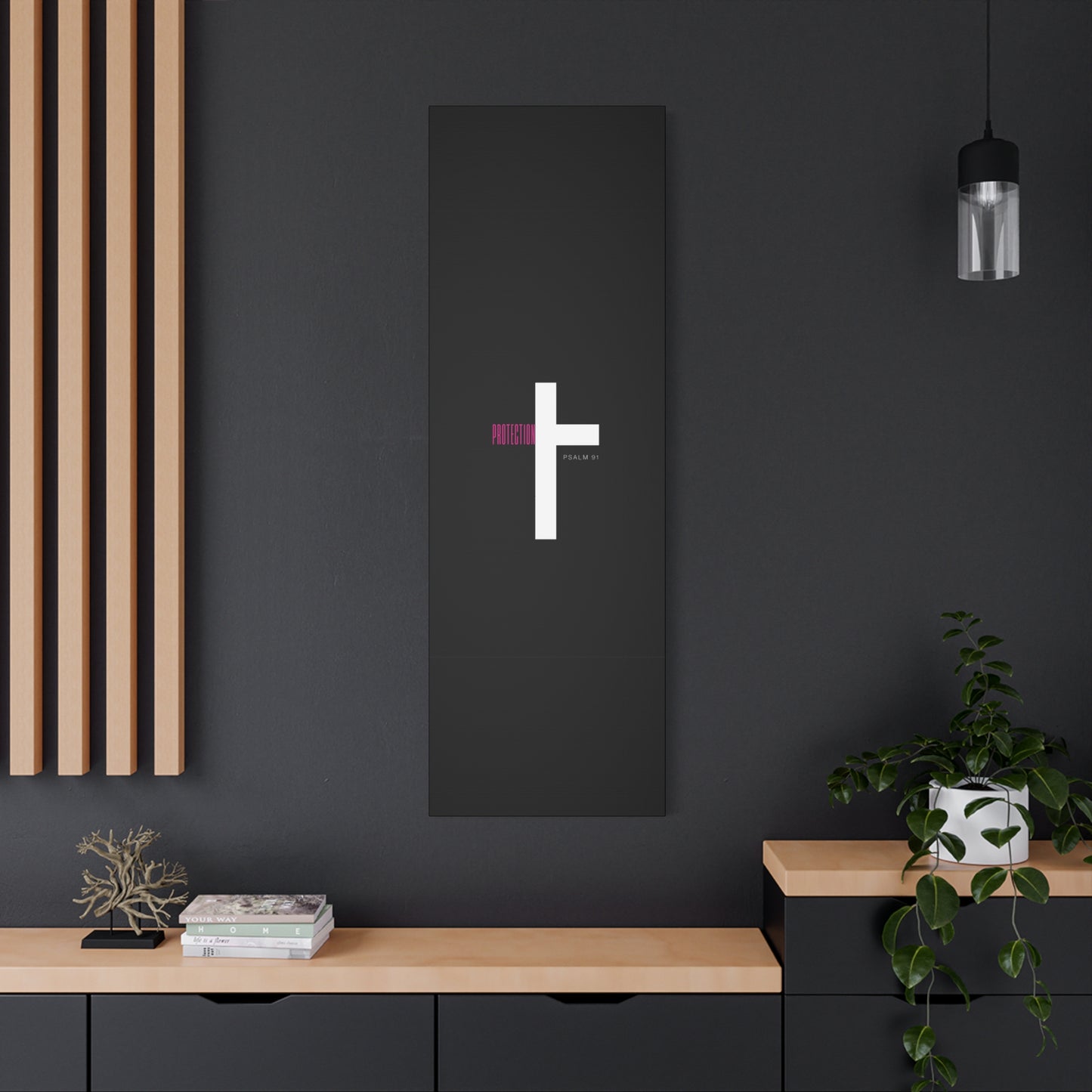 Faith-Inspired Canvas Print - Psalm 91, Home Decor, Wall Art, Christian Gift, Inspirational Decoration