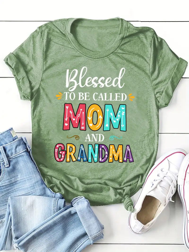 Women's Short Sleeve Round Neck T-Shirt  Style Gift