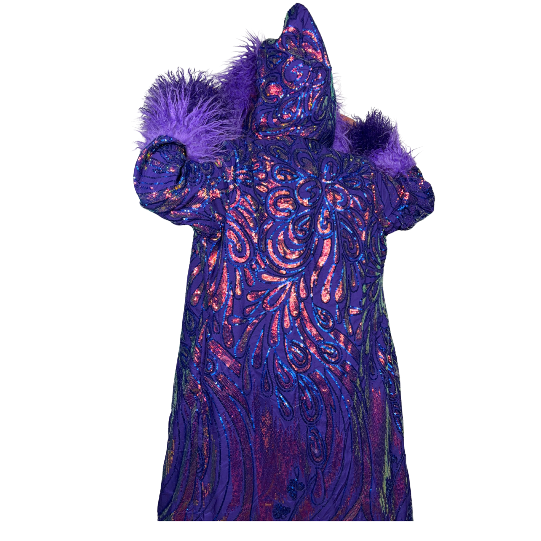 Champagne Luxe Sequin Coat