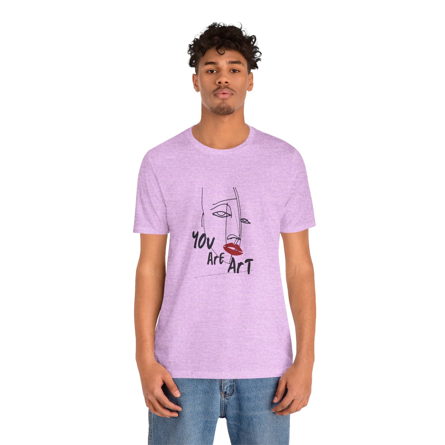 Artistic Expression Unisex Tee - You Are Art, Creative Gift, Casual Wear, Modern Design, Art Lover's Shirt