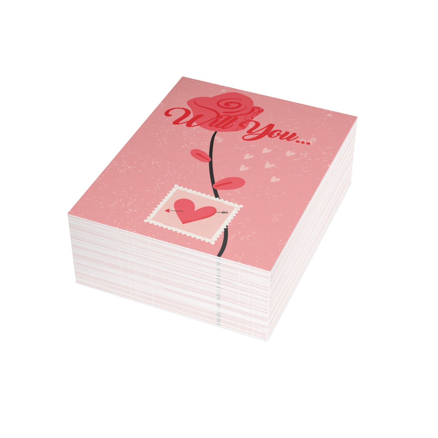 Romantic Greeting Cards, Valentine's Day Cards, Love Note Cards, Anniversary Cards, Elegant Card Set