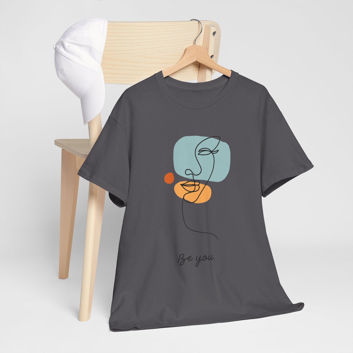 Minimalist Be You Tee, Unisex Cotton T-Shirt, Inspirational Graphic Tee, Gift for Friends, Casual Everyday Wear, Self-Love Apparel