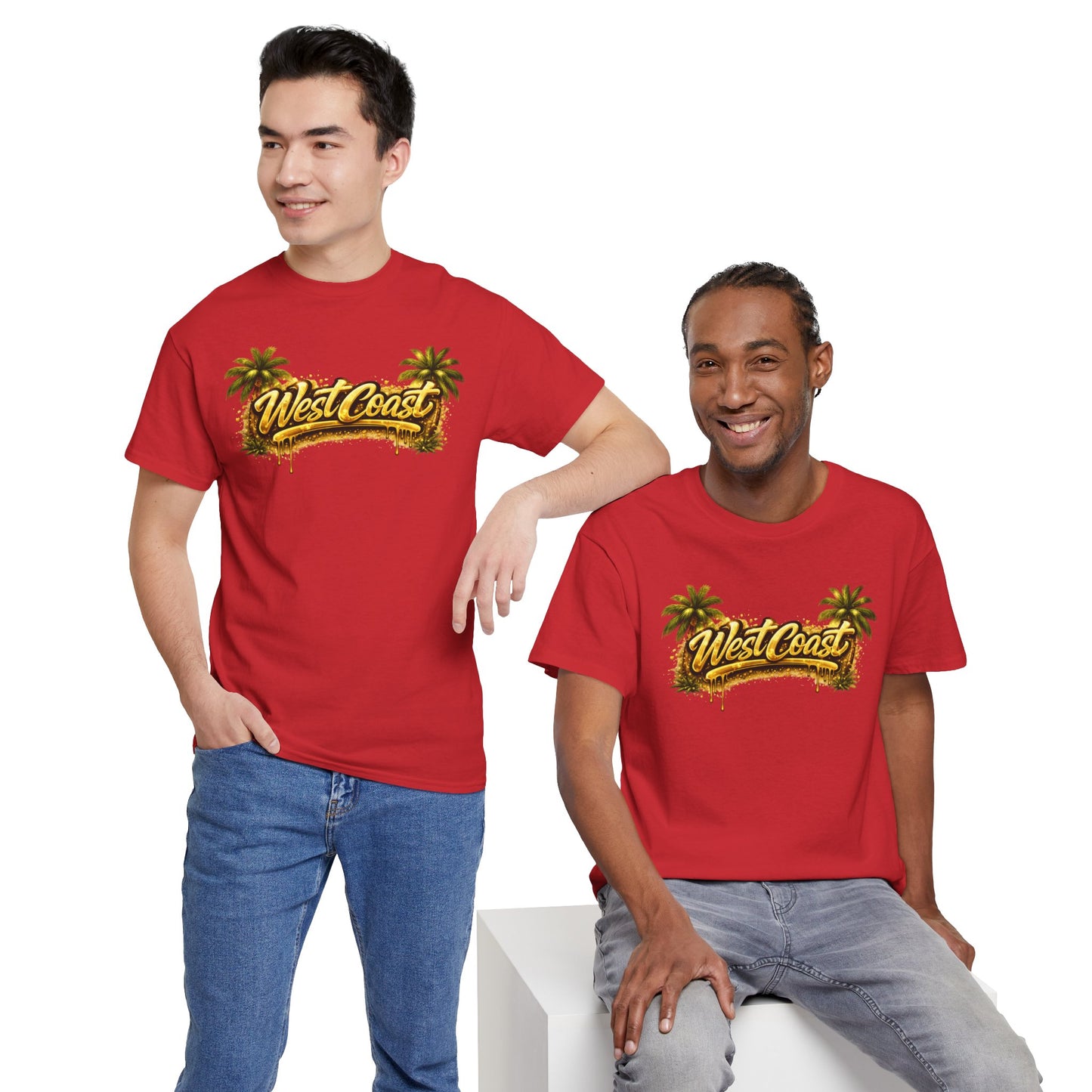 West Coast Palm Tree T-Shirt — Retro Surf Vibe Tee