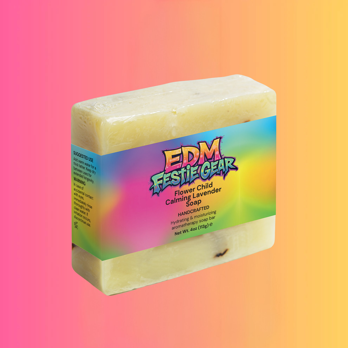 Flower Child Calming Lavender Soap – Festival Essential for the Rave Life