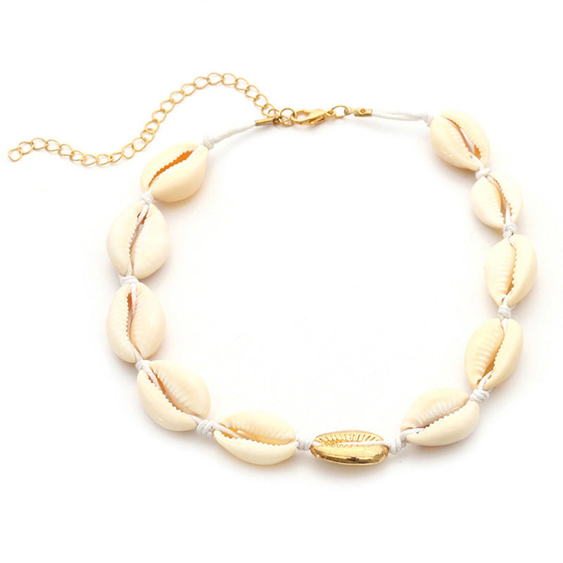 A Variety Of Personalized Natural Shells Fashion Gold-plated Shells