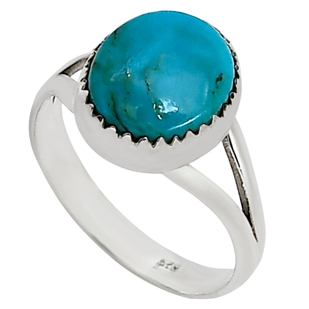 Natural Rare Turquoise Nevada Aztec Mt Ring size-8 R-1227 27-ER16101-2