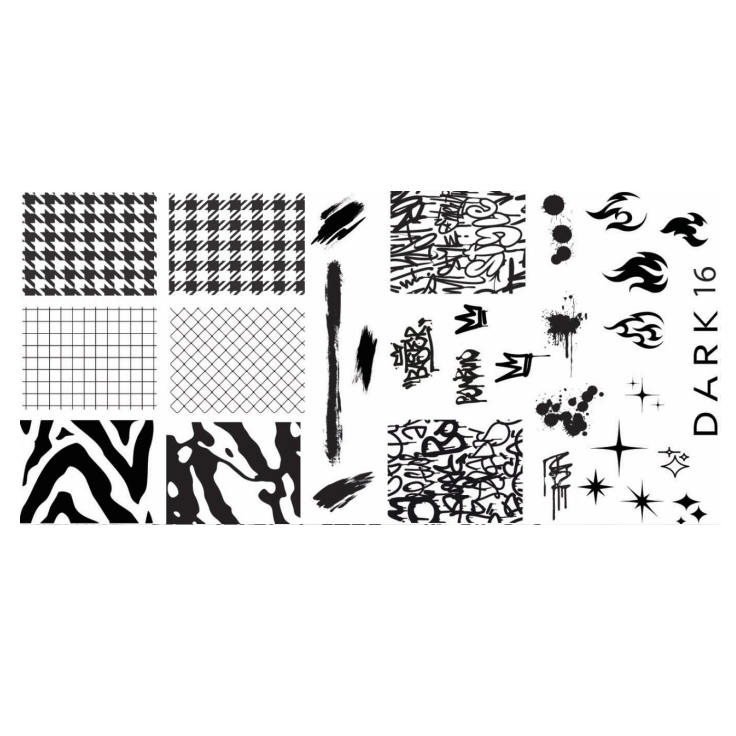DARK Stamping Plate 16-0