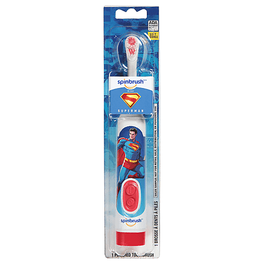 Spinbrush Powered Toothbrush, Soft, Superman
