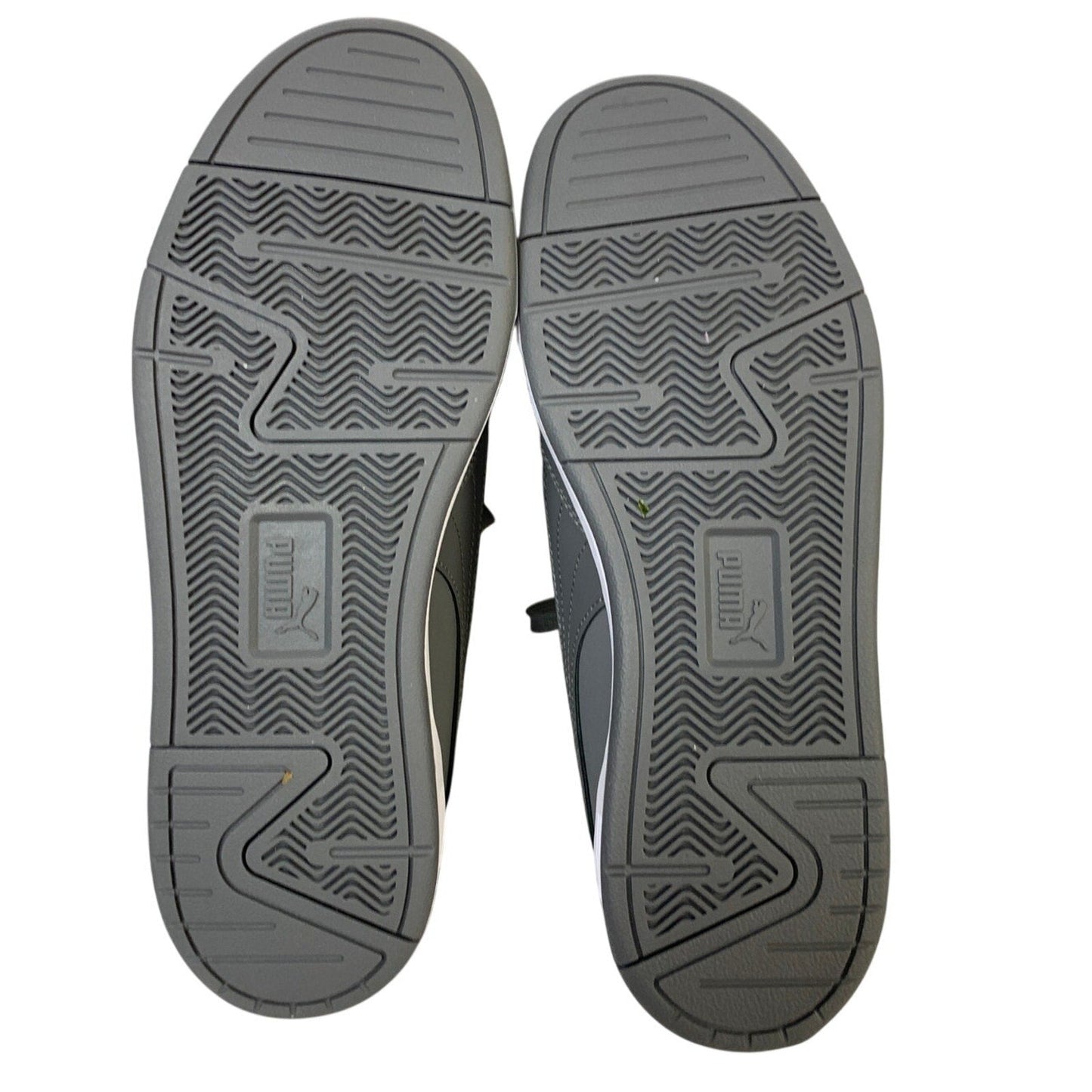 New In Box PUMA Mens Size 8.5 Gray Faux Leather SoftFoam+ Skate Sneaker Shoes