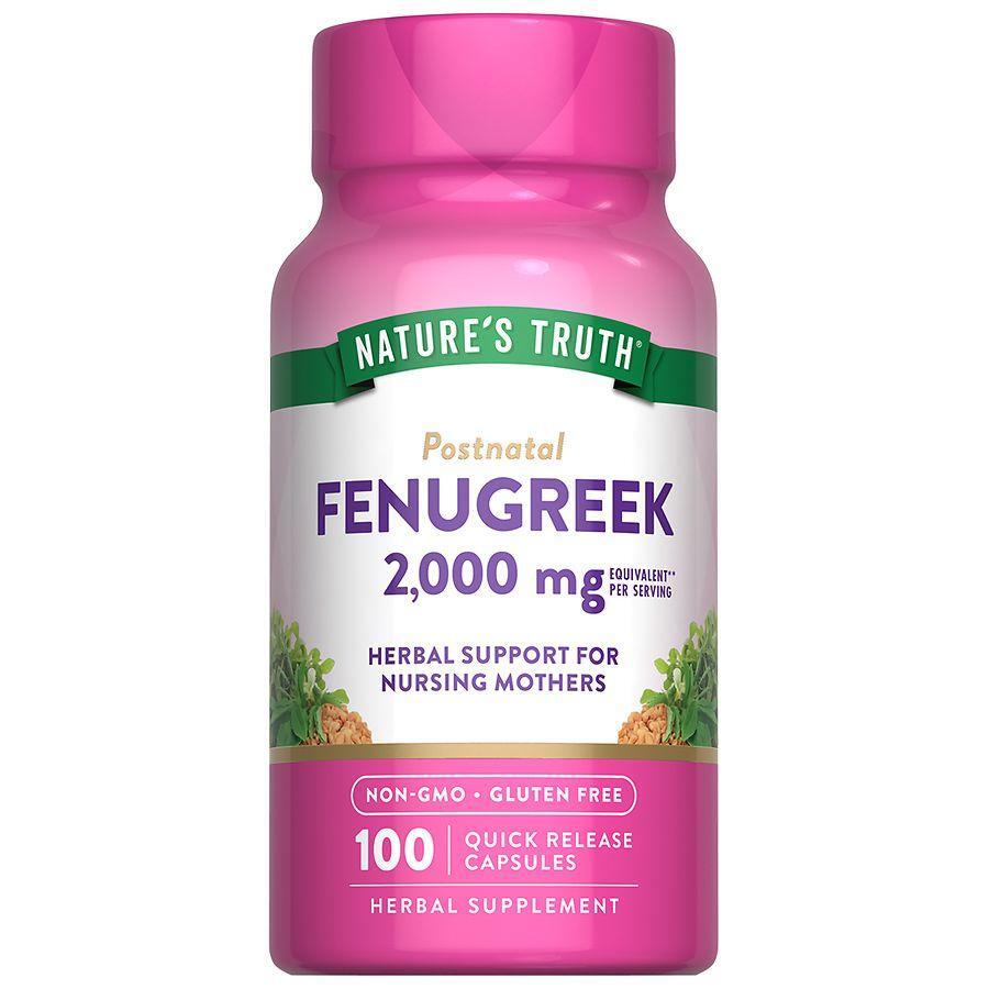 Nature's Truth Fenugreek 610 Mg Herbal Supplement - 100 Capsules