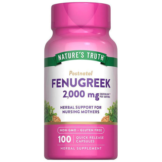 Nature's Truth Fenugreek 610 Mg Herbal Supplement - 100 Capsules