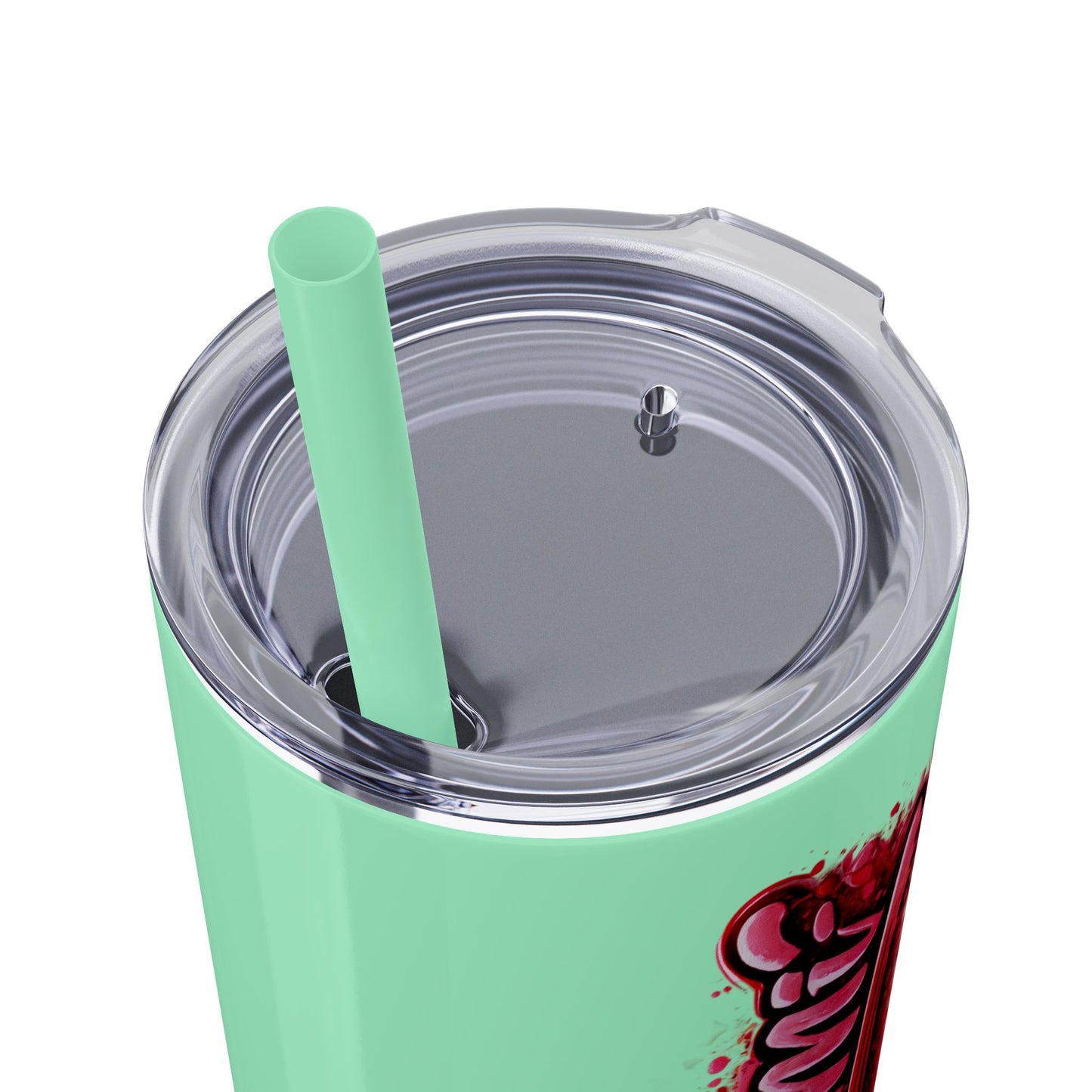 Skinny Tumbler – 'Lake & Lemons' Red Script 20oz Insulated Straw Tumbler