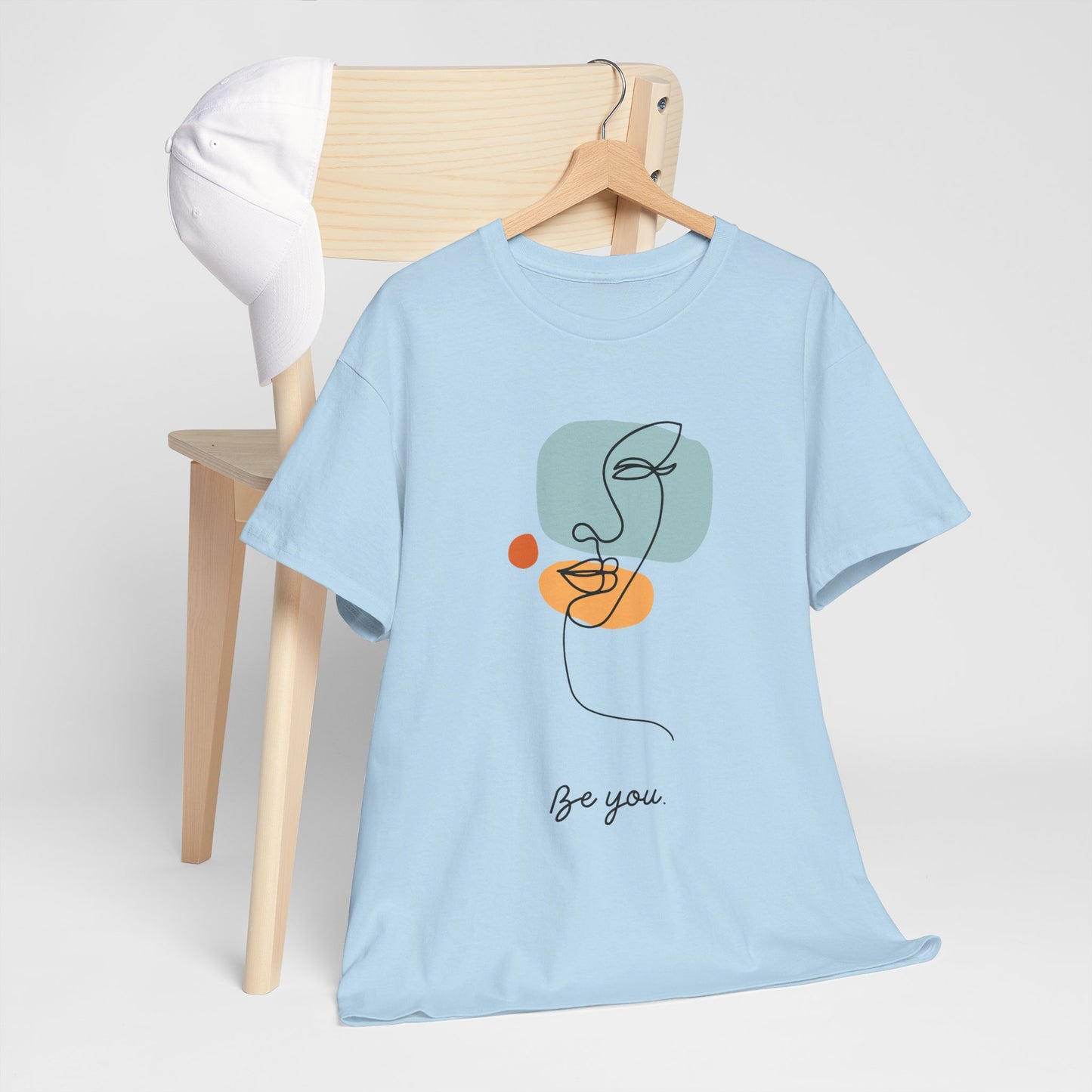 Minimalist Be You Tee, Unisex Cotton T-Shirt, Inspirational Graphic Tee, Gift for Friends, Casual Everyday Wear, Self-Love Apparel