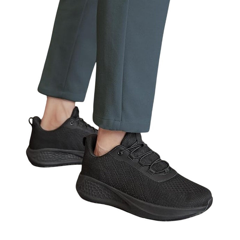 Shulook Mens Size 11.5 Black Mesh Slide On Non Slip Restaurant Service Shoes