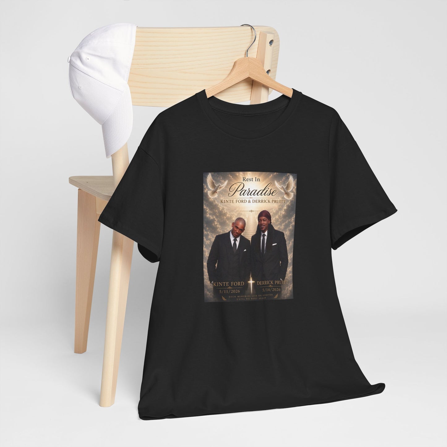 Memorial Tribute Tee — "Rest in Paradise" Funeral Remembrance Shirt