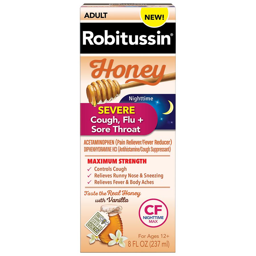 Robitussin Adult Max Strength Severe Night Honey