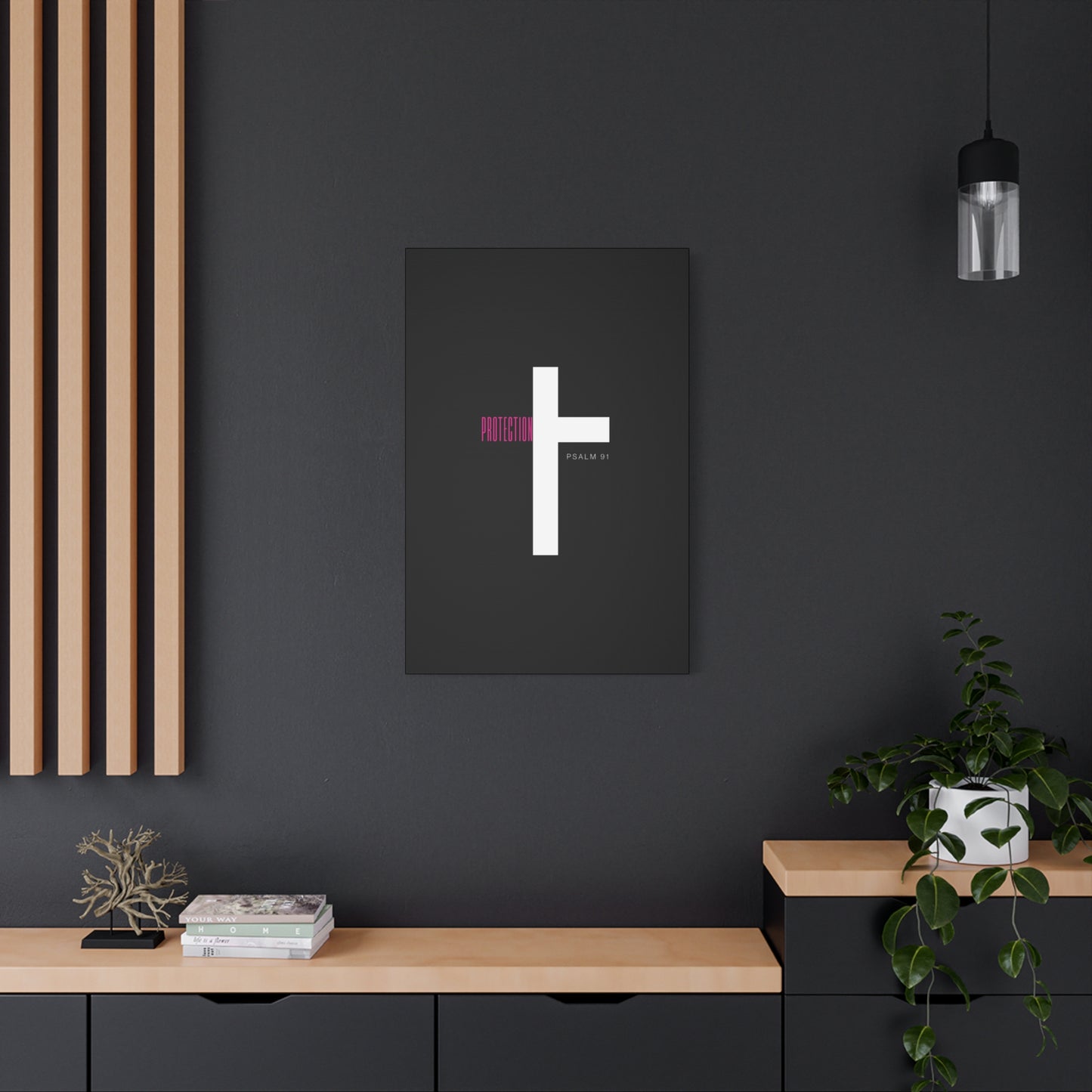 Faith-Inspired Canvas Print - Psalm 91, Home Decor, Wall Art, Christian Gift, Inspirational Decoration