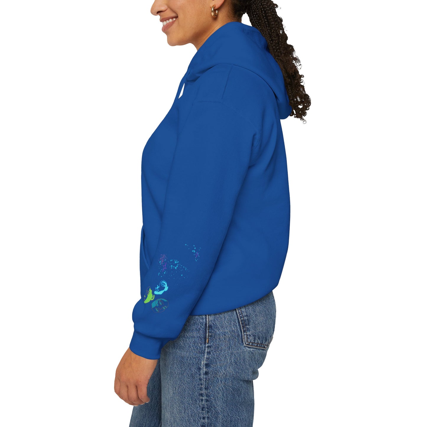 Colorful Dance Hoodie for Creative Spirits, Cozy Unisex Hooded Sweatshirt, Perfect for Parties, Dance Classes, Gifts