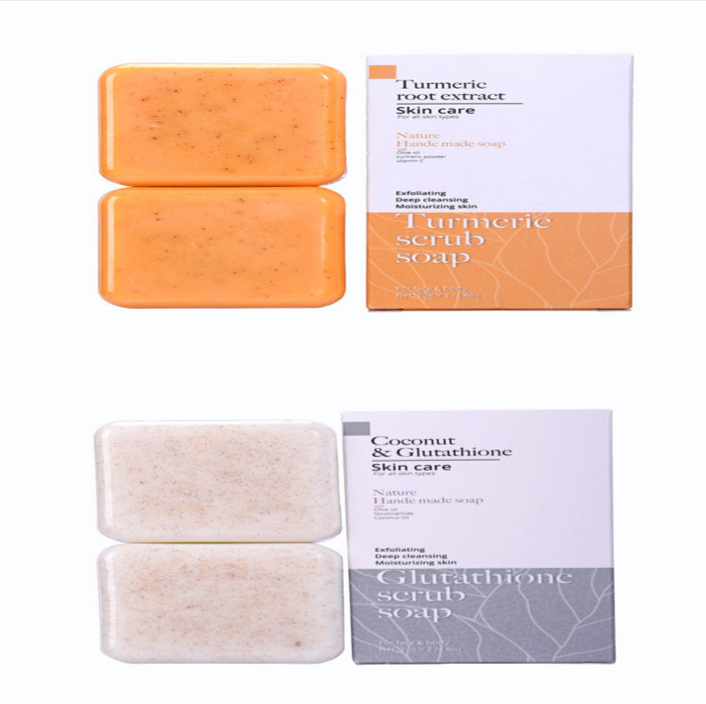 Frosted Handmade Cleansing Bath Turmeric Soap