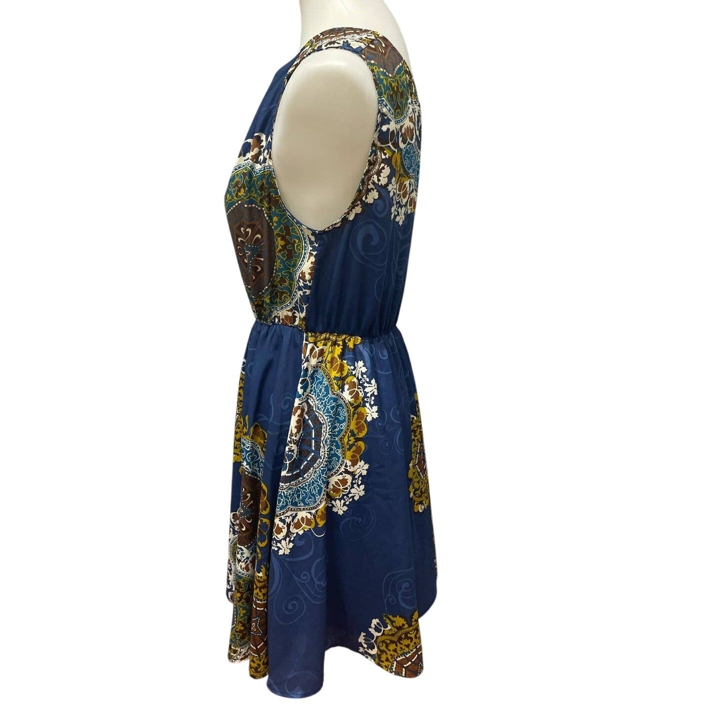 Love Notes Womens Medium One Shoulder Polyester Fit & Flare Knee Length Dress
