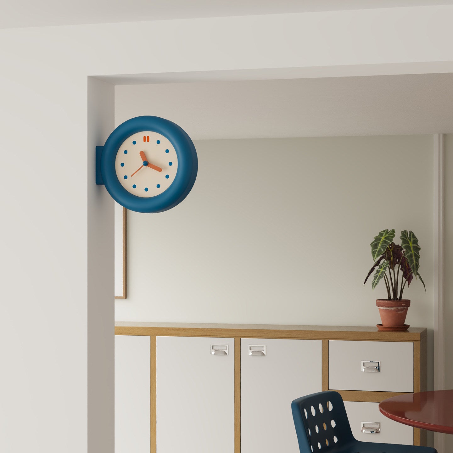 Double-Sided Round Clock-3
