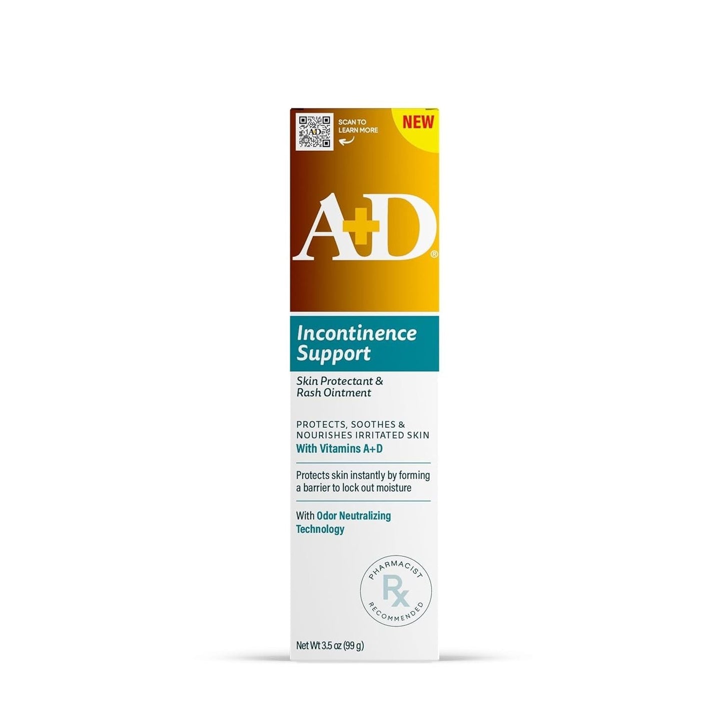 A+D Incontinence Support Skin Protectant & Rash Ointment – Treats & Prevents