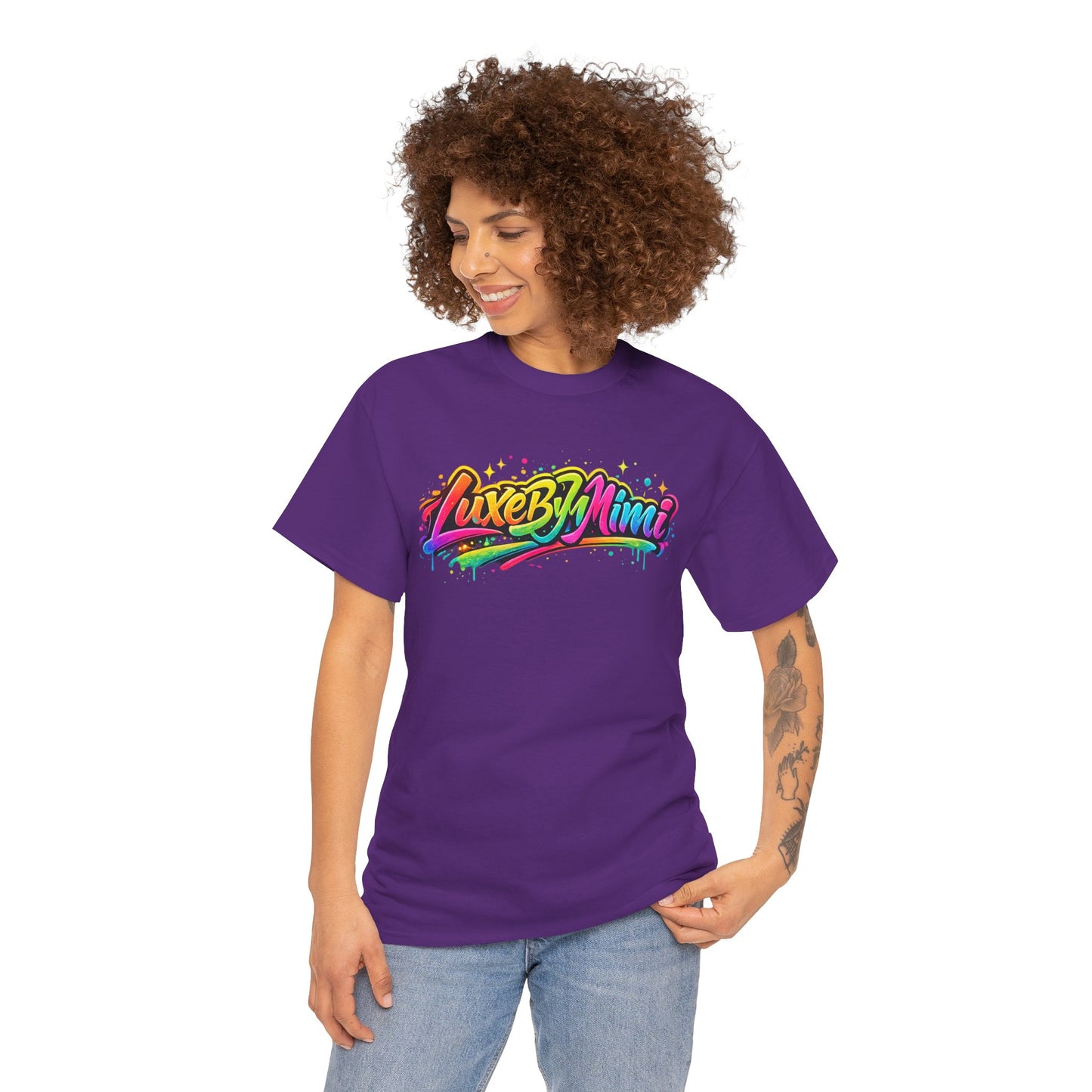 Graffiti Logo T-Shirt — 'Luxe By Mimi' Brand Colorful Streetwear Tee