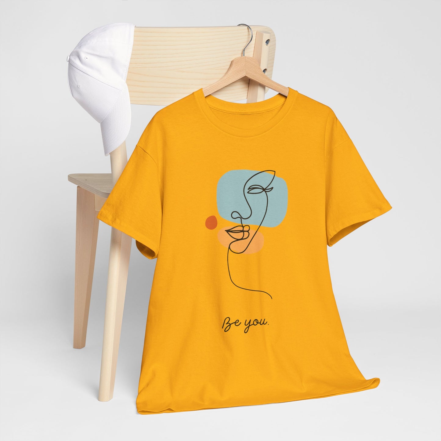 Minimalist Be You Tee, Unisex Cotton T-Shirt, Inspirational Graphic Tee, Gift for Friends, Casual Everyday Wear, Self-Love Apparel